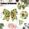 12pcs Christmas Bows Ornaments 6.3 Inch Large Christmas Wreath Bows Red Green Xmas Tree Bows Christmas Glitter Dot Bows Ribbons Decoration for Garland Wedding Home Holiday Party